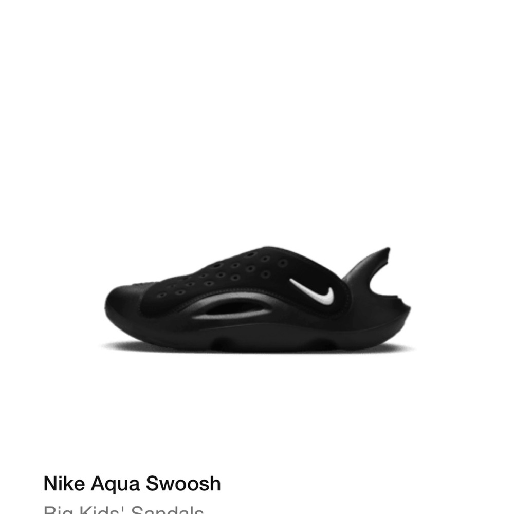 Nike Aqua Swoosh Slip-On Sandals Sz 6Y